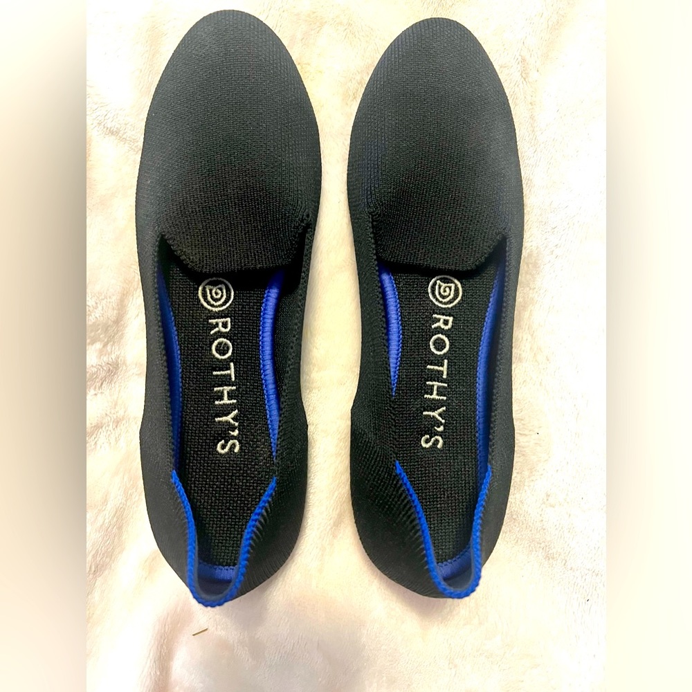 Rothys loafer, EUC, black, size 7